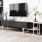 67.7 -76.4 Extendable TV Stand for TVs up to 75 Inches,Entertainment Center Media Console with 3 Drawers,Metal Adjustable Legs