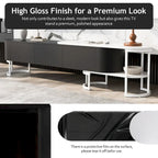 67.7 -76.4 Extendable TV Stand for TVs up to 75 Inches,Entertainment Center Media Console with 3 Drawers,Metal Adjustable Legs