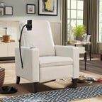 Adjustable Recliner Sofa with Cup Holder and Convenient Storage