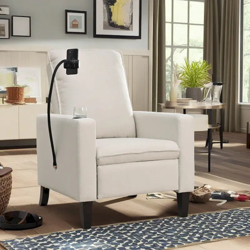 Mason Adjustable Recliner Sofa with Cup Holder and Convenient Storage