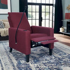 Adjustable Recliner Sofa with Cup Holder and Convenient Storage