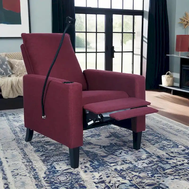 Mason Adjustable Recliner Sofa with Cup Holder and Convenient Storage