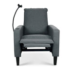 Adjustable Recliner Sofa with Cup Holder and Convenient Storage