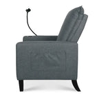 Adjustable Recliner Sofa with Cup Holder and Convenient Storage