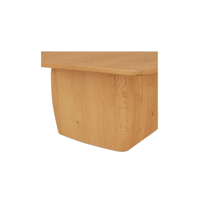 Rectangular Coffee Table With Round Corners - 55 W x36 D x17 H