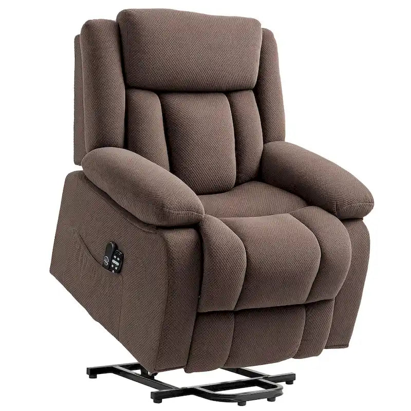 Power Lift Recliner Chair for Elderly with Massage and Heat, Fabric Massage Chair Recliner with Remote Controllers