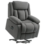 Power Lift Recliner Chair for Elderly with Massage and Heat, Fabric Massage Chair Recliner with Remote Controllers