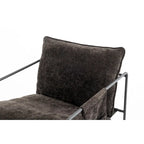 30.7  Arm Chair with Metal Frame and Gold Accents (Set of 2)