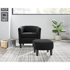 26.38  Corduroy Arm Chair with Ottoman