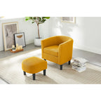 26.38  Corduroy Arm Chair with Ottoman