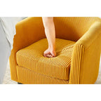 26.38  Corduroy Arm Chair with Ottoman