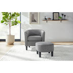 26.38  Corduroy Arm Chair with Ottoman