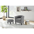 26.38  Corduroy Arm Chair with Ottoman