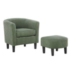 26.38  Corduroy Arm Chair with Ottoman