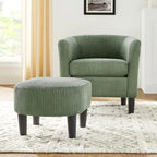 26.38  Corduroy Arm Chair with Ottoman
