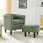26.38  Corduroy Arm Chair with Ottoman
