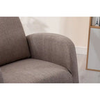 Modern 27  Upholstered Rocking Chair with Wood Legs and Side Pocket