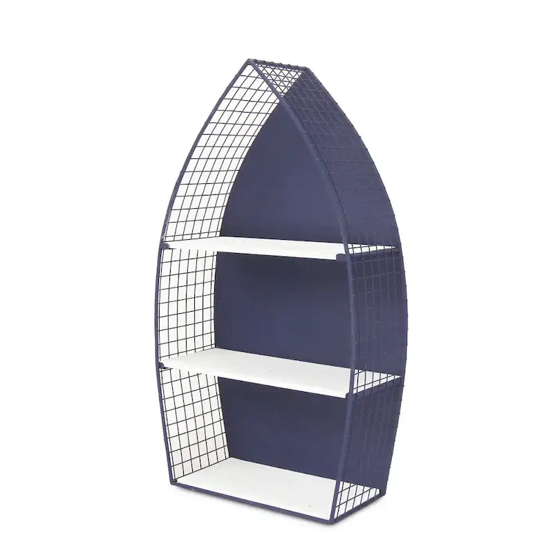 30.25  Blue Unique Caler Rowboat Large Wall Shelf