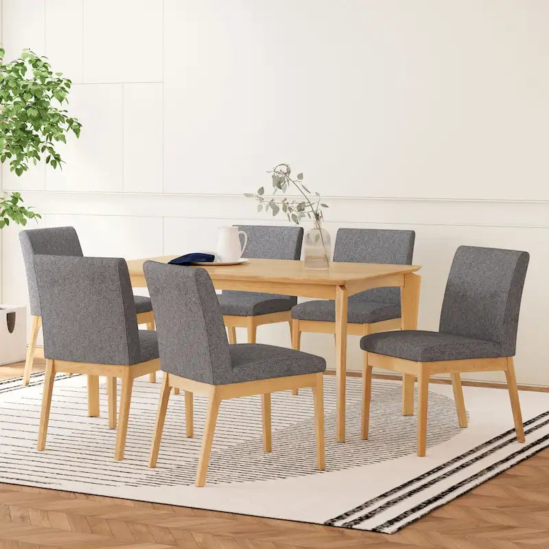 Wood 7 Piece Dining Set
