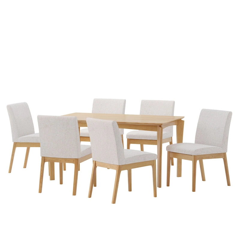 Wood 7 Piece Dining Set