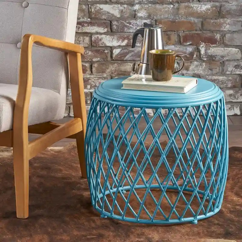 Bryony 19-inch Round Lattice Side Table by Christopher Knight Home