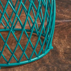 19-inch Round Lattice Side Table