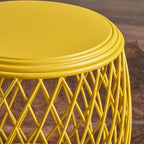 19-inch Round Lattice Side Table
