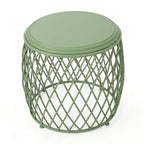 19-inch Round Lattice Side Table