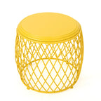 19-inch Round Lattice Side Table