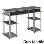 No Tools Student Desk with Shelves