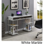 No Tools Student Desk with Shelves