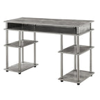 No Tools Student Desk with Shelves