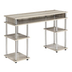 No Tools Student Desk with Shelves