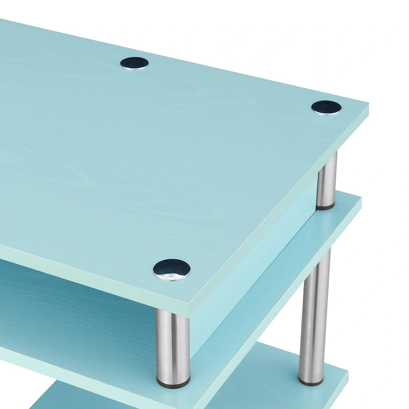 No Tools Student Desk with Shelves
