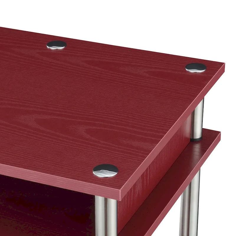 No Tools Student Desk with Shelves