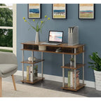 No Tools Student Desk with Shelves