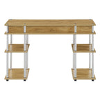 No Tools Student Desk with Shelves
