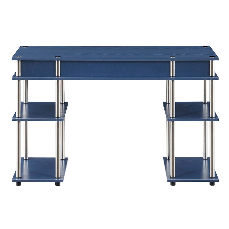No Tools Student Desk with Shelves