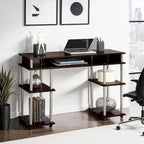 No Tools Student Desk with Shelves