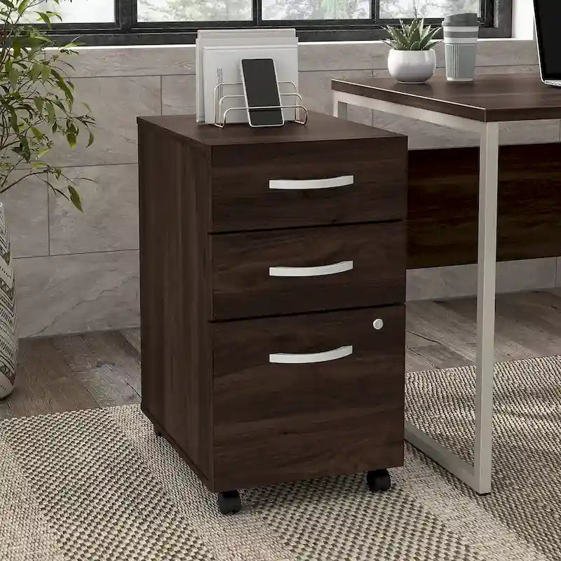 Hybrid 3 Drawer Mobile File Cabinet