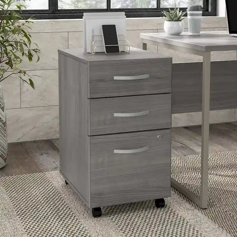 Hybrid 3 Drawer Mobile File Cabinet