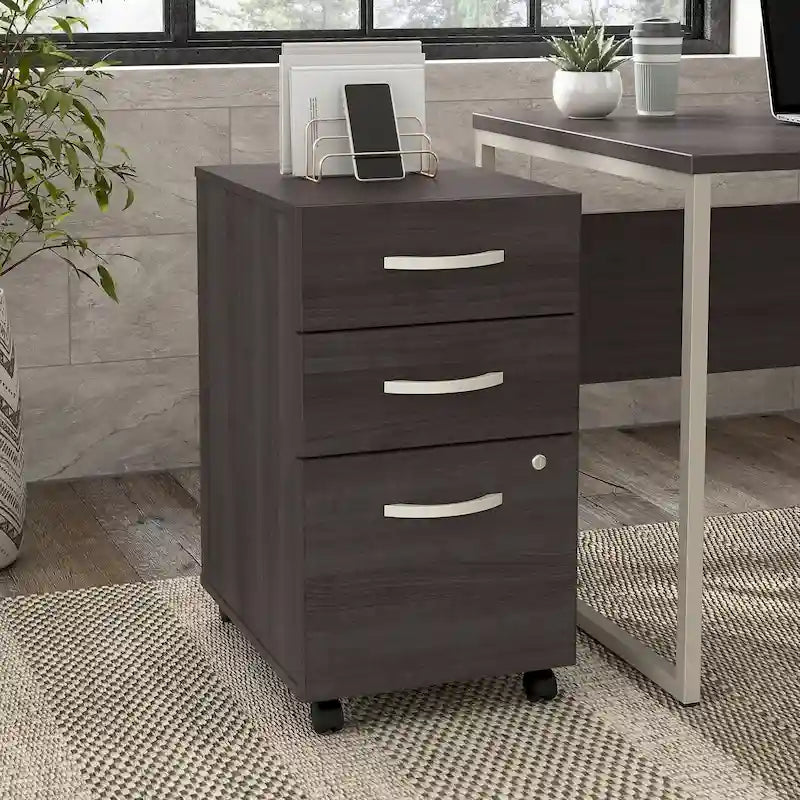 Hybrid 3 Drawer Mobile File Cabinet