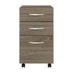 Hybrid 3 Drawer Mobile File Cabinet