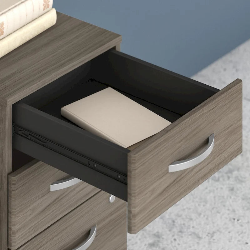 Hybrid 3 Drawer Mobile File Cabinet