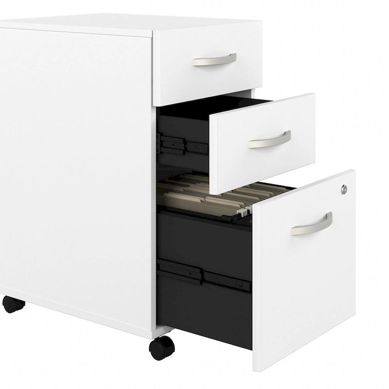 Hybrid 3 Drawer Mobile File Cabinet