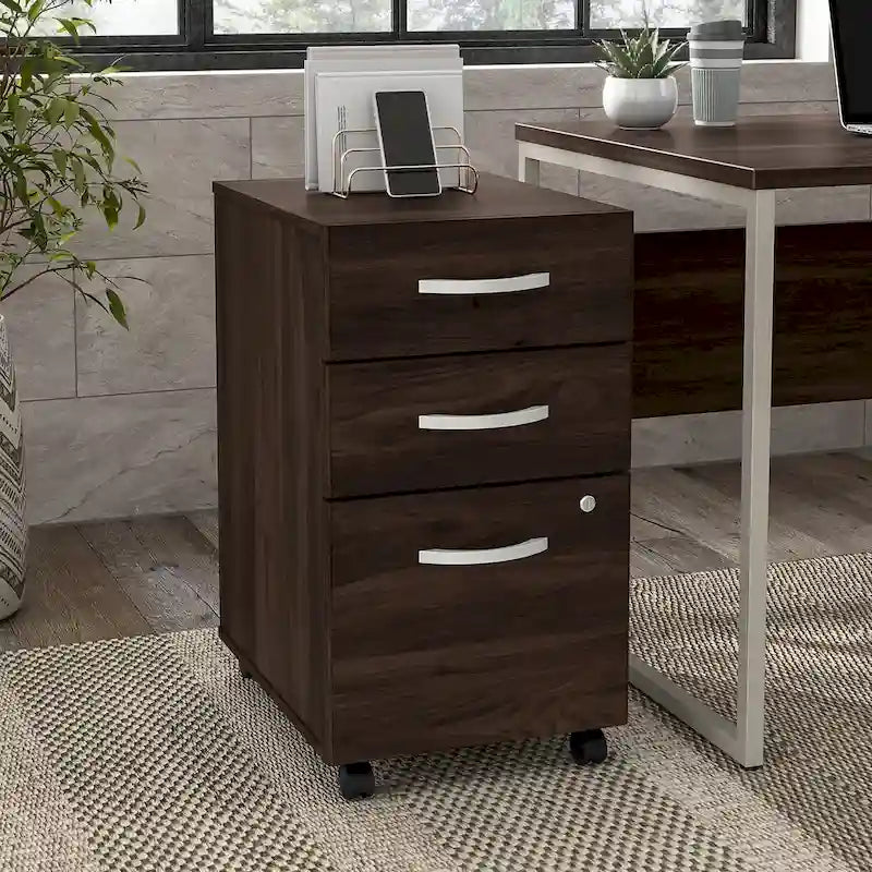 Hybrid 3 Drawer Mobile File Cabinet