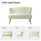 3 Piece High-Quality Velvet Fabric Living Room Set with Sturdy Legs