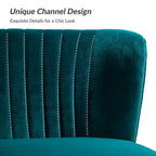 3 Piece High-Quality Velvet Fabric Living Room Set with Sturdy Legs