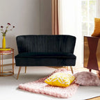 3 Piece High-Quality Velvet Fabric Living Room Set with Sturdy Legs