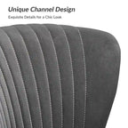 3 Piece High-Quality Velvet Fabric Living Room Set with Sturdy Legs